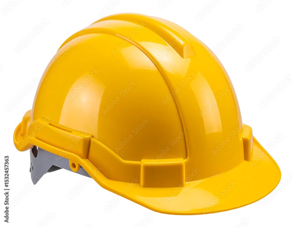 Fototapeta premium Bright yellow safety helmet