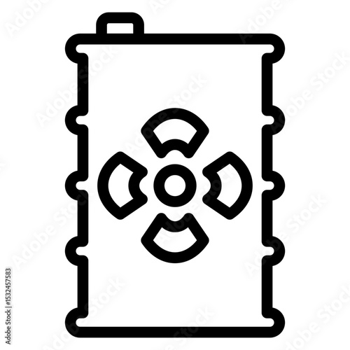 Nuclear Waste Icon Style