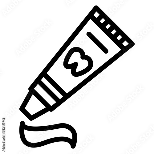 Tooth Paste Icon Style