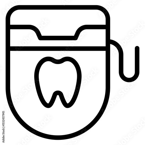 Dental Floss Icon Style