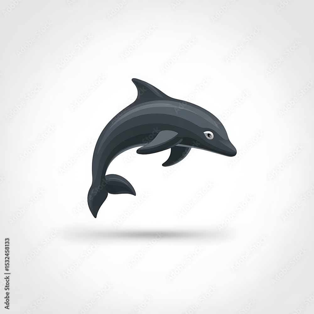 Fototapeta premium dolphin isolated on white