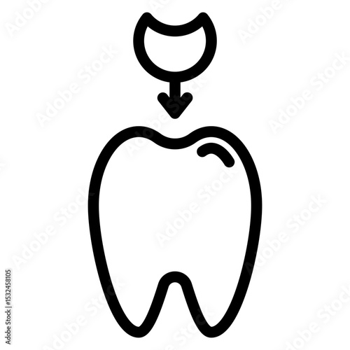 Dental Filling Icon Style