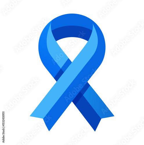 A vector of a blue-ribbon concept man's health month template Art & Illustration