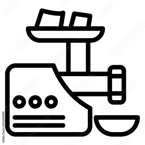 Vector Design Meat Grinder Icon Style
