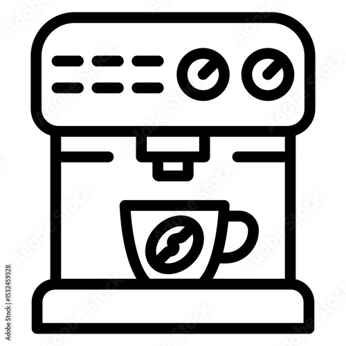 Vector Design Coffee Machine Icon Style