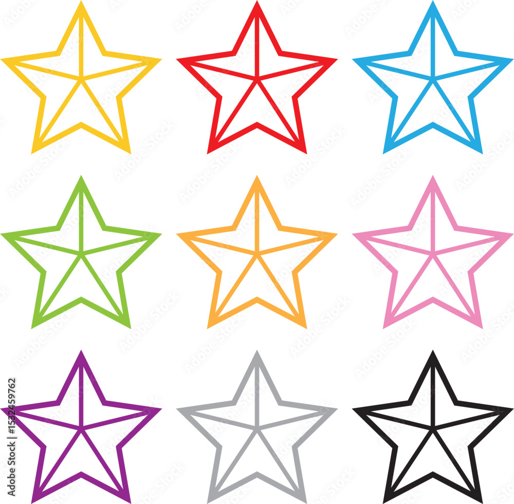 Obraz premium 星 アイコン セット 