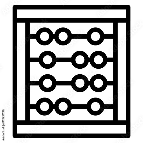 Vector Design Abacus Icon Style