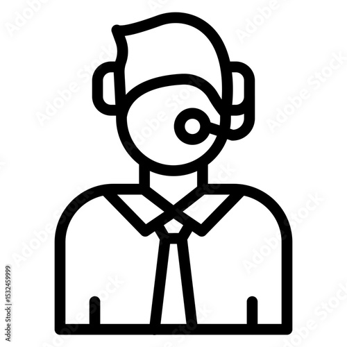 Vector Design Telemarketer Icon Style