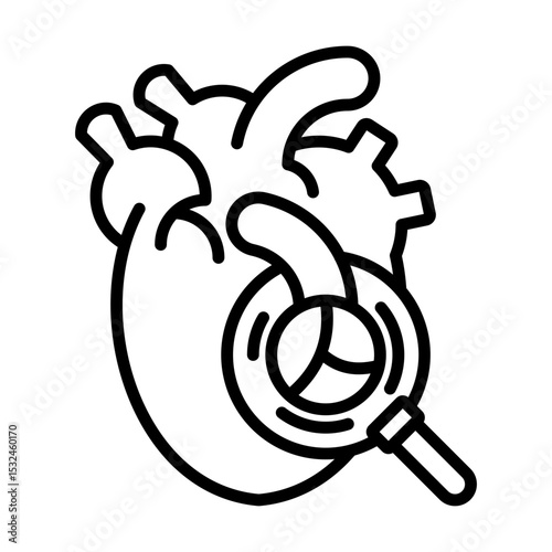Valvular Heart Disease Heart Valve Disorder Cardiac Condition Single icon