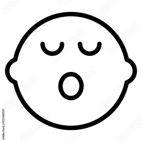 Vector Design Sleepy Icon Style