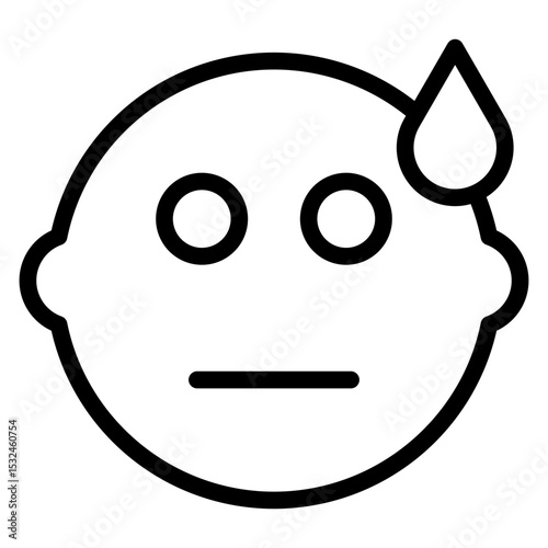 Vector Design Embarrassed Icon Style