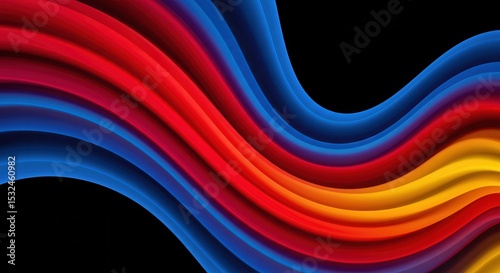Liquid Paint Swirl Abstract