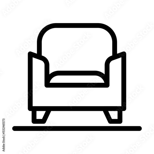Vector Design Armchair Icon Style