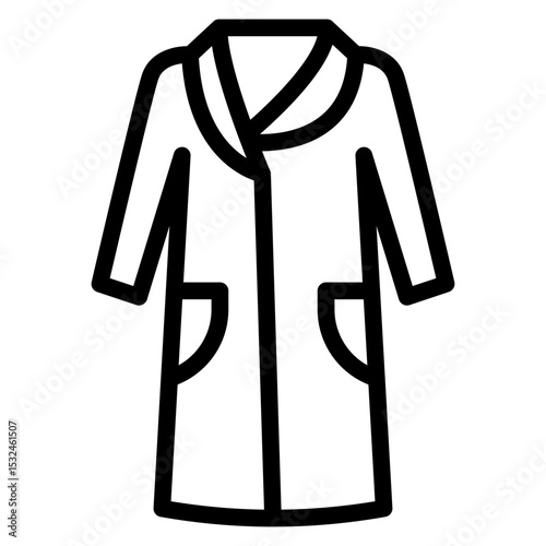 Vector Design Bathrobe Icon Style