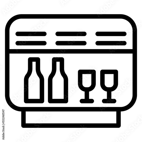 Vector Design Minibar Icon Style