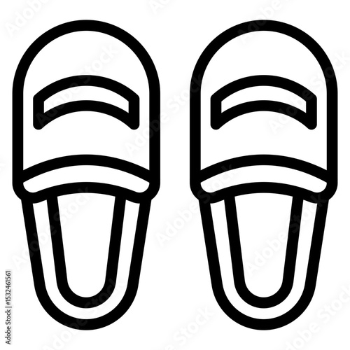 Vector Design Slippers Icon Style