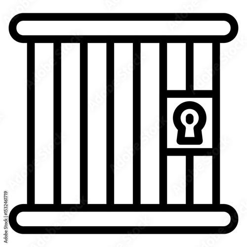 Vector Design Jail Icon Style
