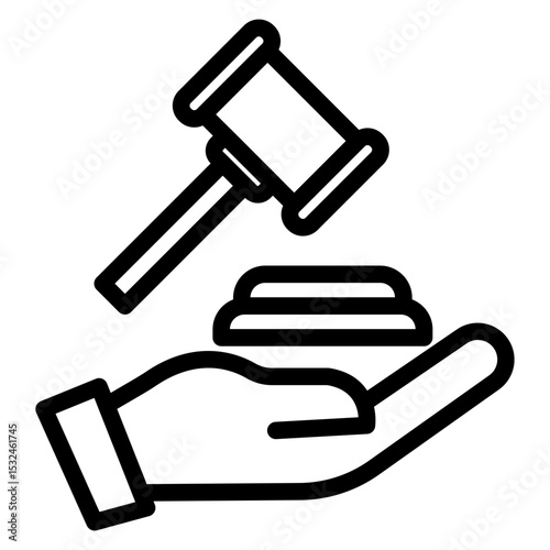 Vector Design Justice Icon Style