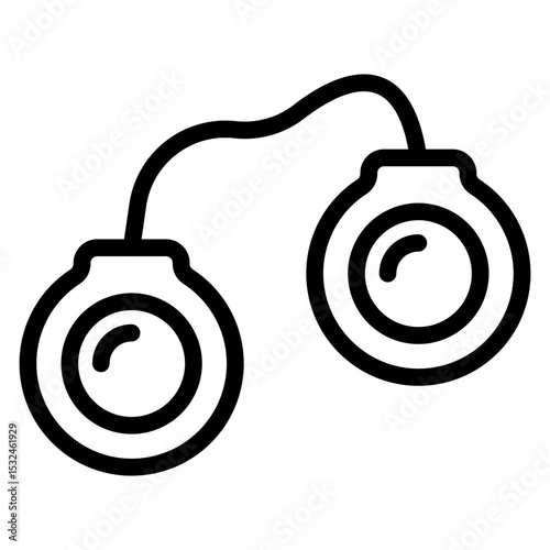 Vector Design Handcuffs Icon Style