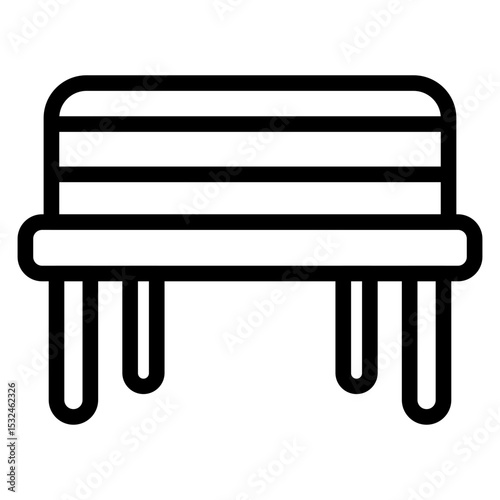 Vector Design Bench Icon Style