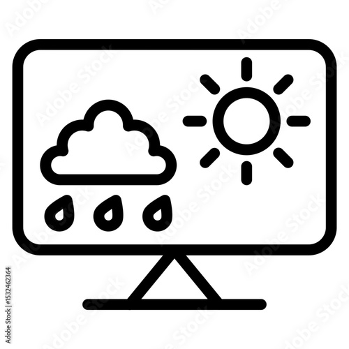Vector Design Weather News Icon Style