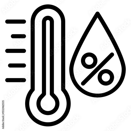 Vector Design Humidity Icon Style