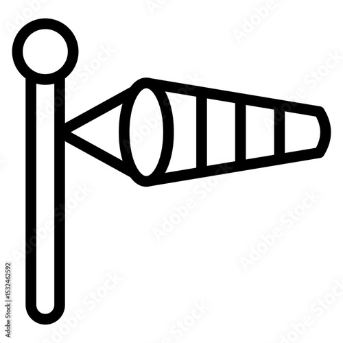 Vector Design Windsock Icon Style