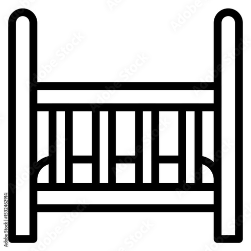 Vector Design Crib Icon Style