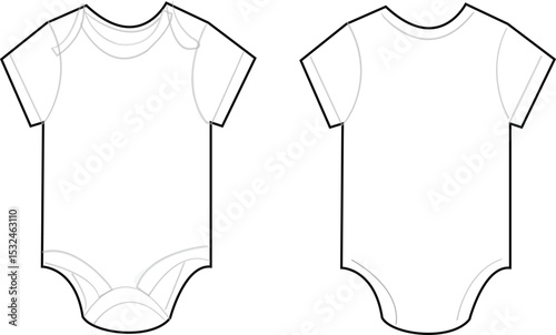 one line Clothing for newborns baby  minimalist , flat design 