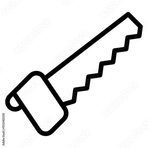 Vector Design Hand Saw Icon Style
