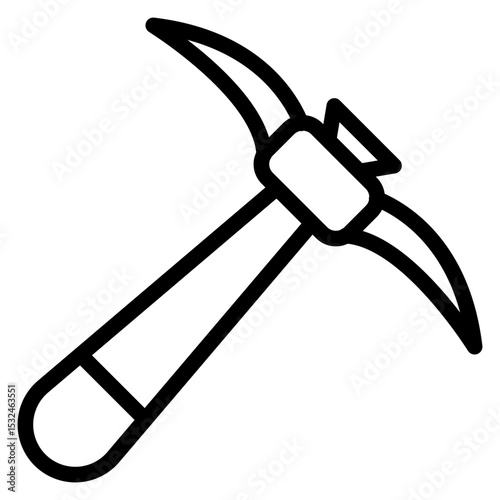 Vector Design Pickaxe Icon Style