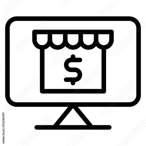 Vector Design Online Business Icon Style