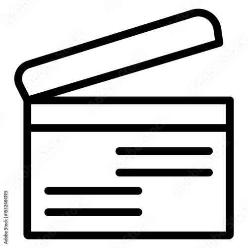 Vector Design Clapper Board Icon Style