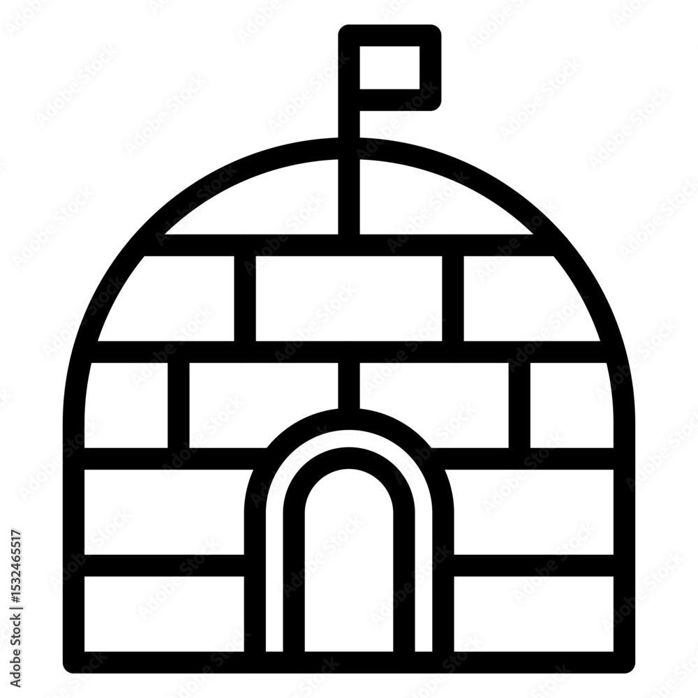 Vector Design Igloo Icon Style Vector Design Igloo Icon Style