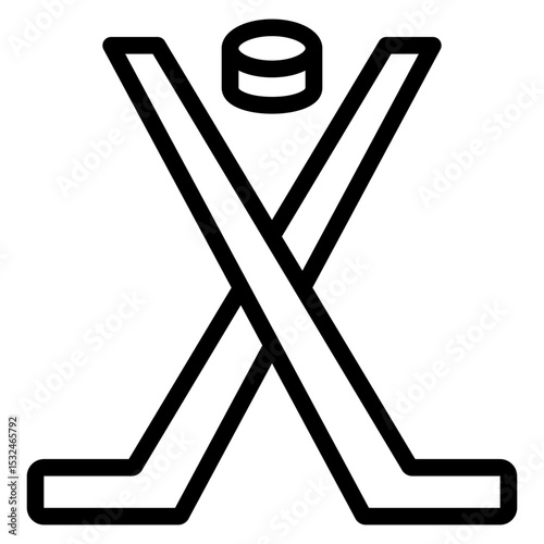 Vector Design Ice Hockey Icon Style