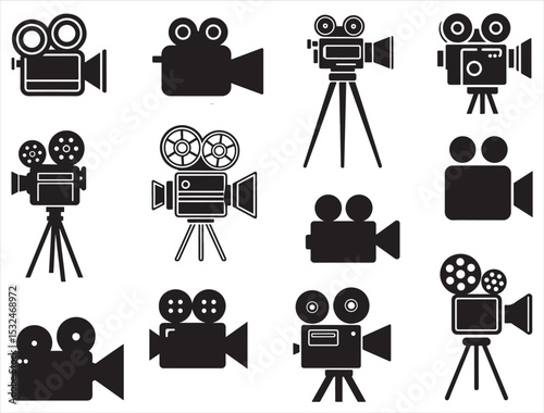 MOVIE CAMERA SILHOUETTE.
