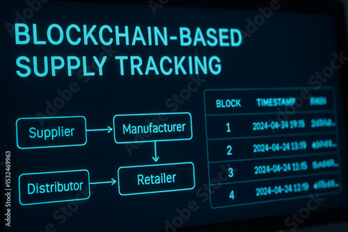 Global supply chain logistics and sustainability enhanced by blockchain based tracking system