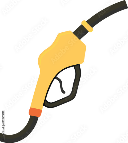 Fuel pump icon in flat style. Vector illustration
