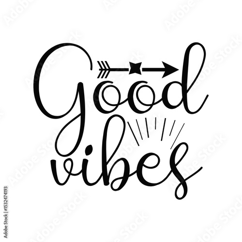Good Vibes Only Uplifting Happiness Quote Minimalist Design