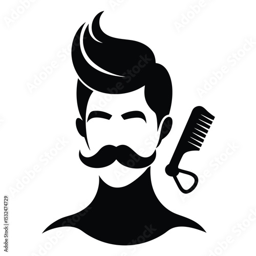 Stylish Men's Hairstyles and Mustache Grooming