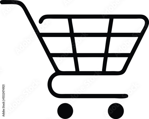 Shopping cart icon. Vector illustration