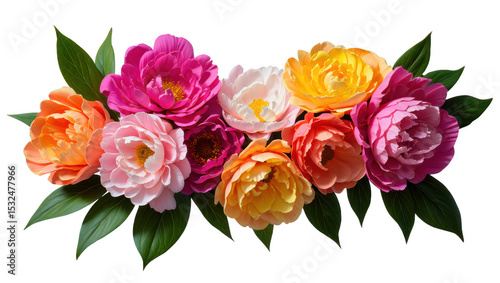 Colorful Peony Bouquet