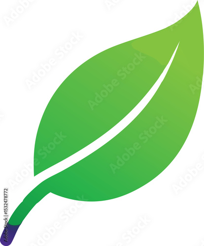 Leaf green icon. Ecology logo. Vector illustration