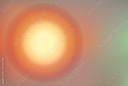 Glowing Halo of Light with Soft Gradient Background