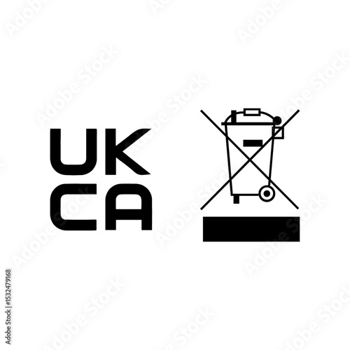 UKCA WEEE ICON VECTOR