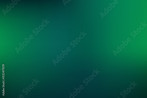Abstract Gradient of Deep Green and Teal Background
