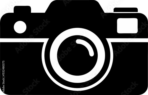 AR Camera Silhouette Vector Illustration 