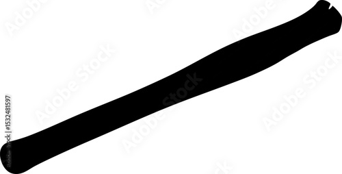 Sandalwood Stick Silhouette Vector Illustration 