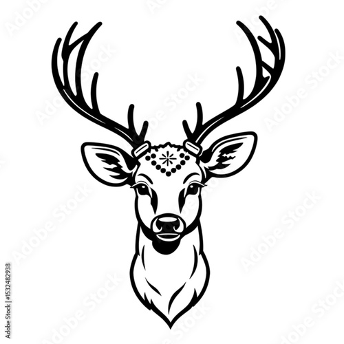 冬の鹿の肖像｜Winter Deer Portrait