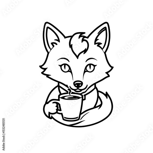 コーヒータイムのキツネ｜Coffee Time Fox